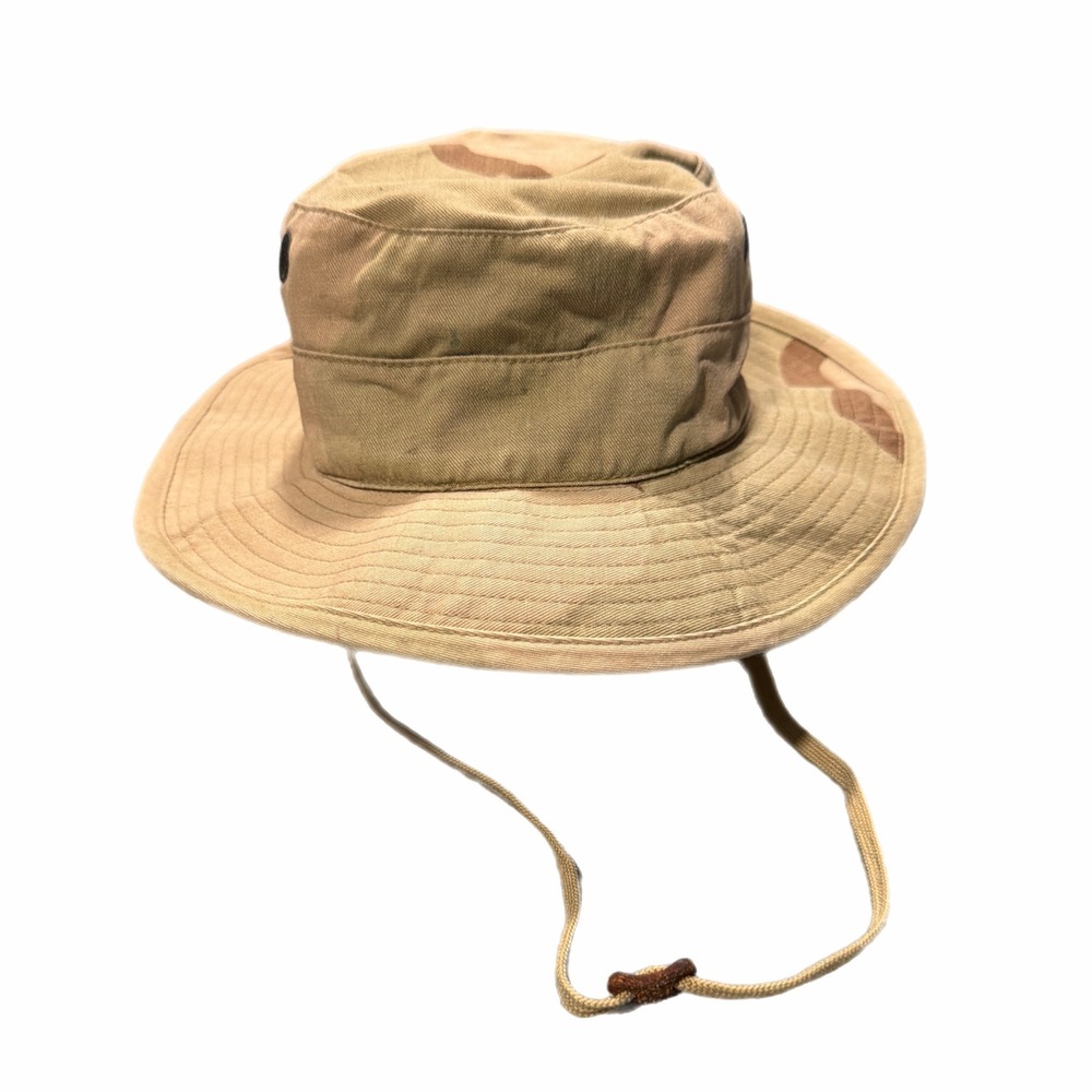 US Military 3 Color Desert Camo Boonie Hat Sun Bucket Tactical Wide Brim XS / S